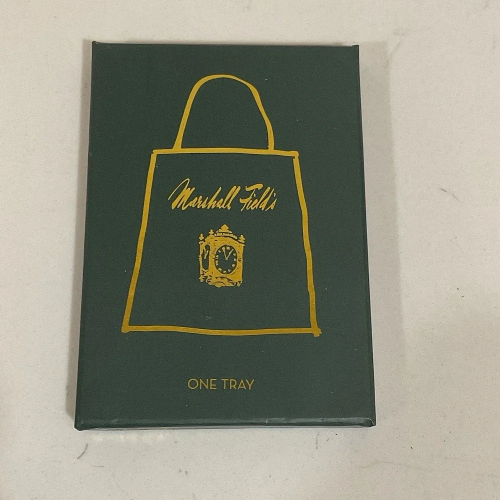 Marshall Fields Rosanna 2018 Dish Tray Trinket Clock W/box Small Chip On Corner